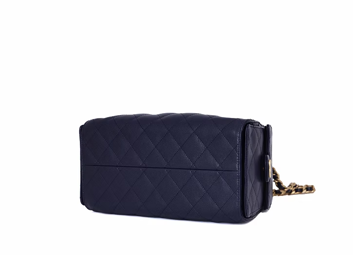 CHANEL 25 mini navy ghw