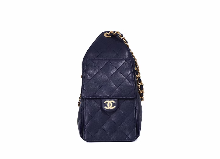 CHANEL 25 mini navy ghw