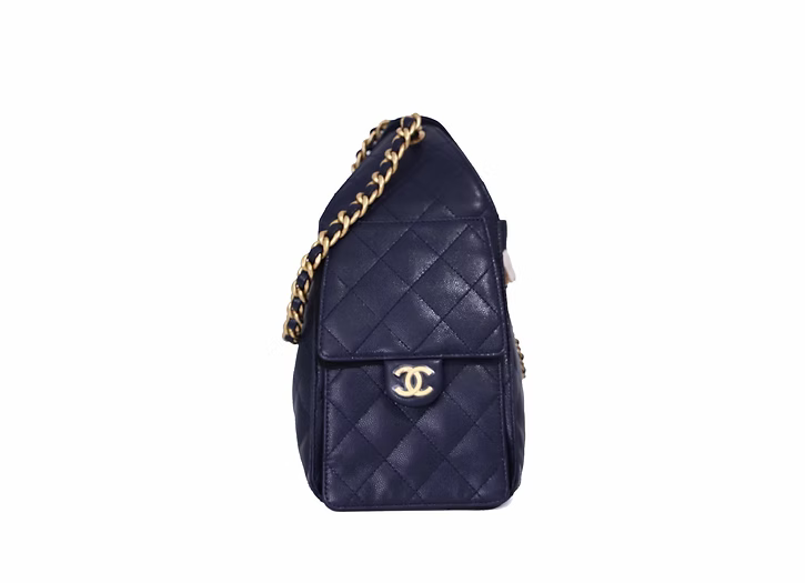 CHANEL 25 mini navy ghw