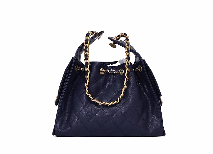 CHANEL 25 mini navy ghw