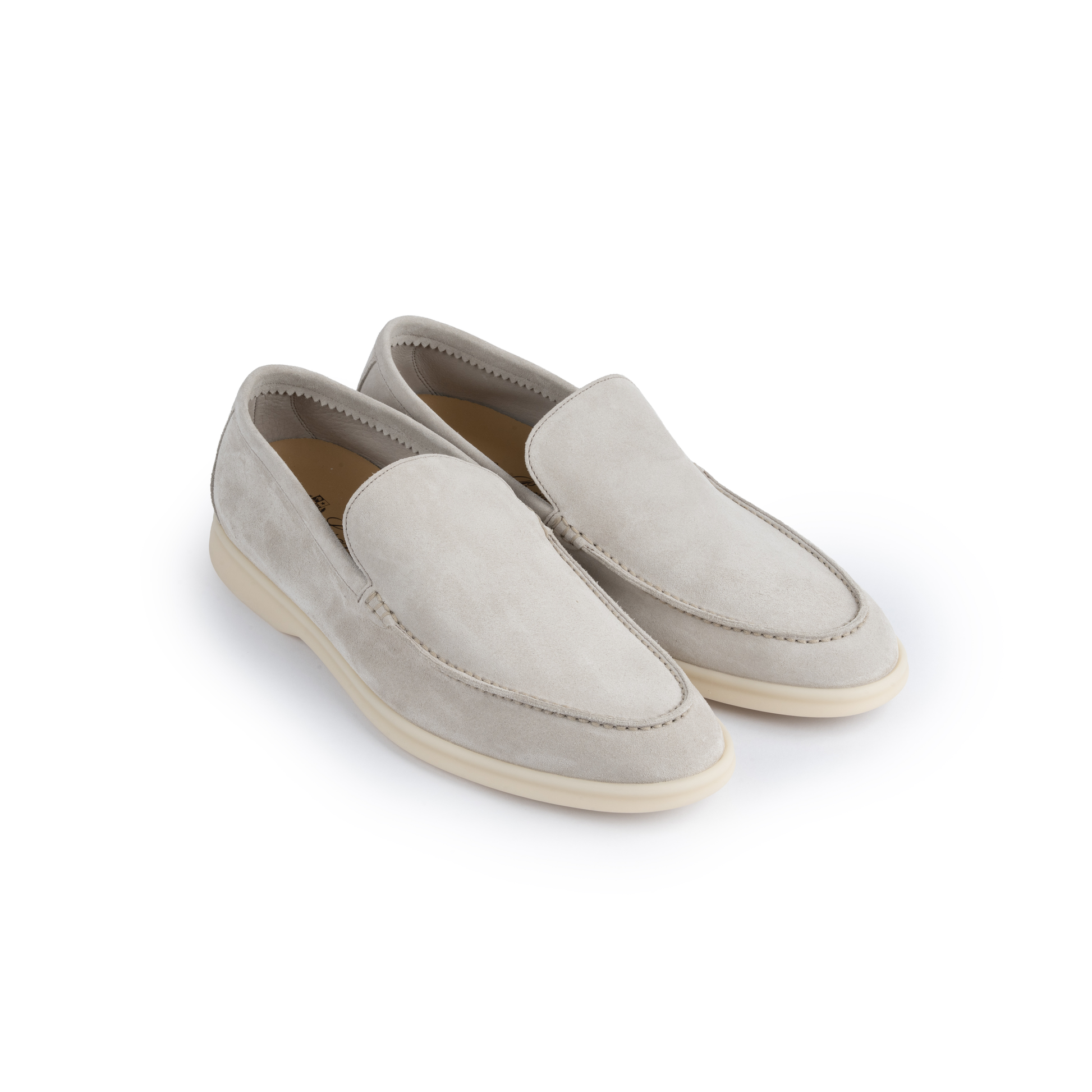 Loro Piana Men’s Summer Walk Loafers – Classic Beige Suede