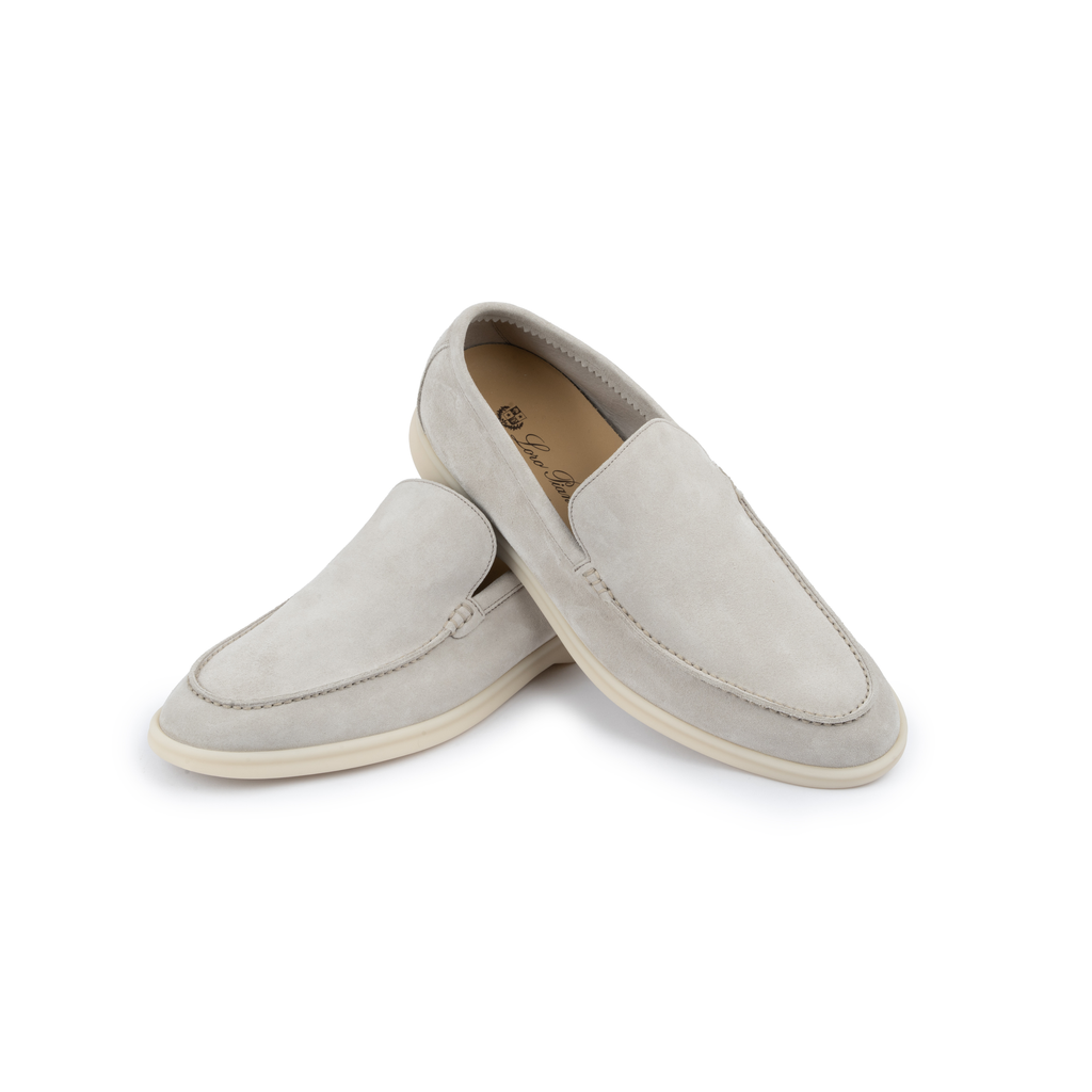Loro Piana Men’s Summer Walk Loafers – Classic Beige Suede