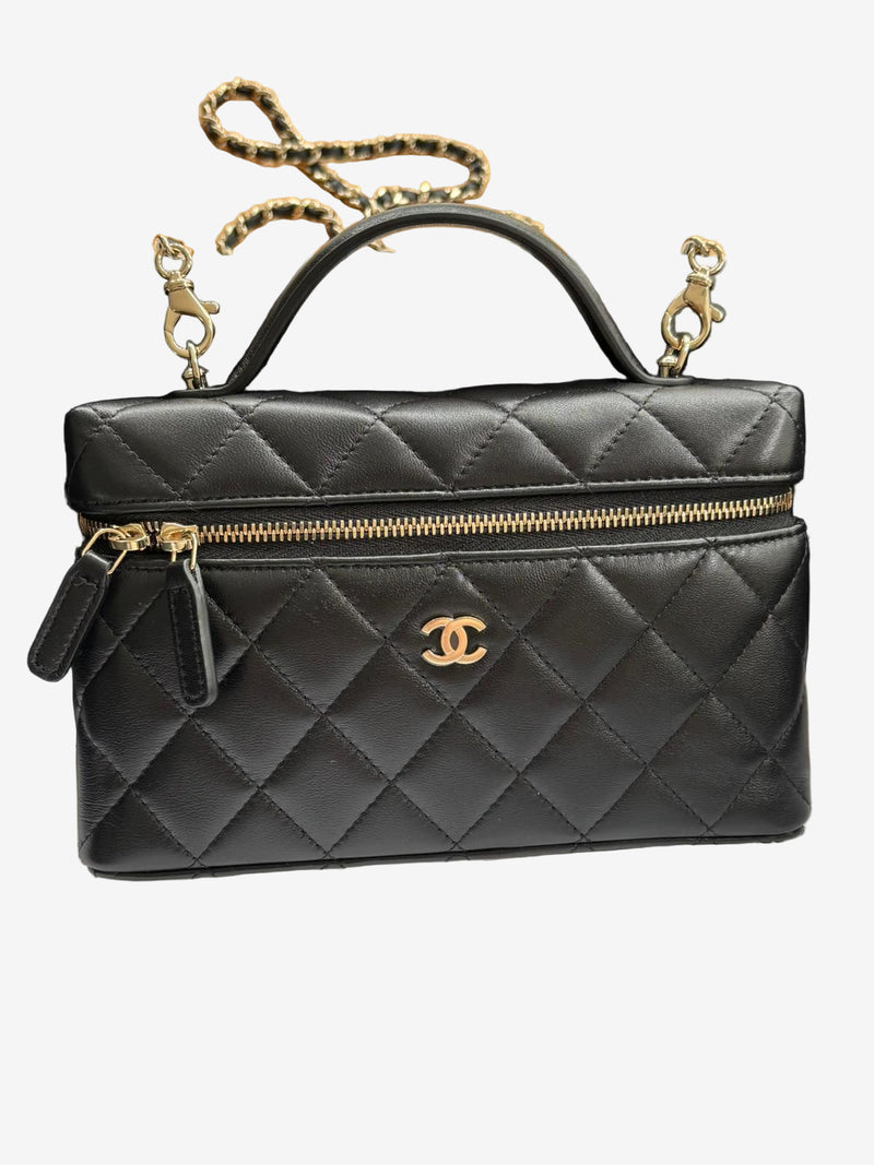 Chanel vanity black Lambskin LGHW