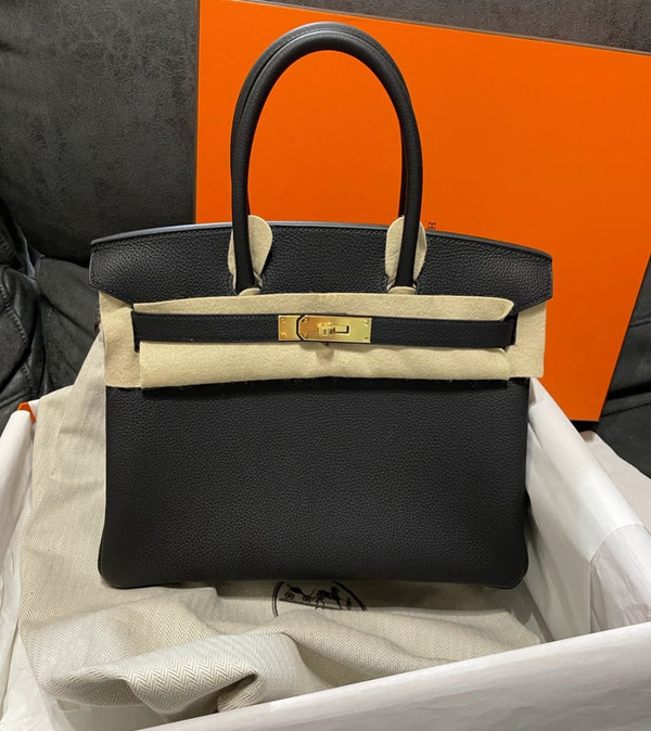 Hermès Birkin 30 Black Togo Gold Hardware – Stamp Y