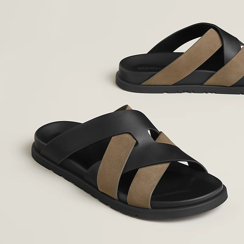 Hermès Kazimir noir / étoupe