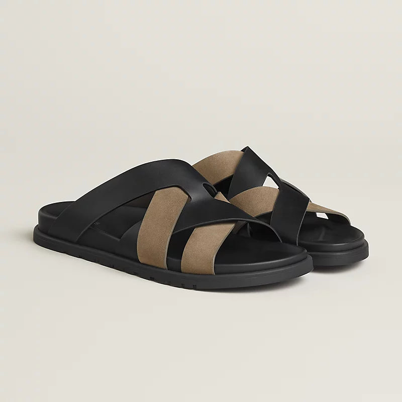 Hermès Kazimir noir / étoupe