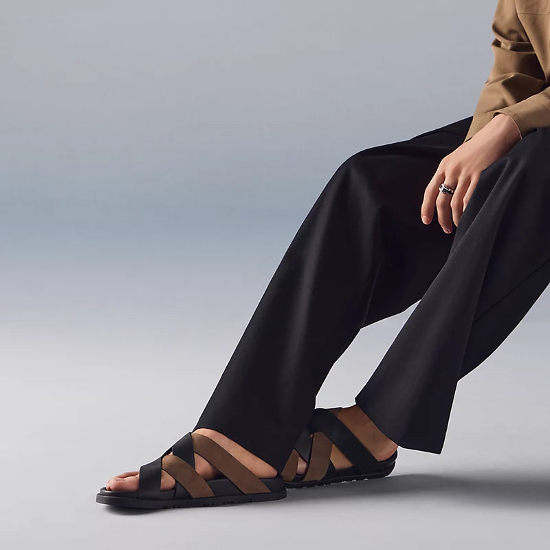 Hermès Kazimir noir / étoupe
